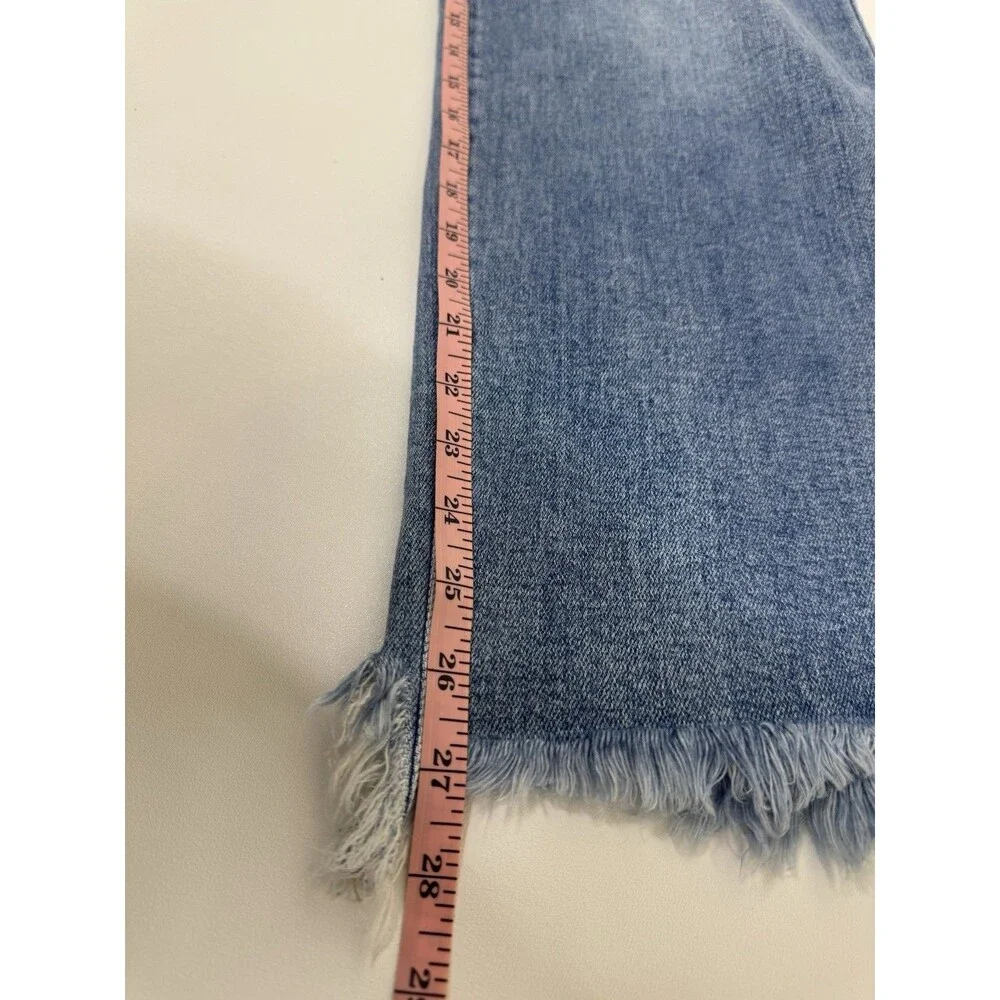 Hidden Tracey High Rise Straight Cropped Jeans Womens 30 Raw Hem NWT Buckle - Picture 11 of 13